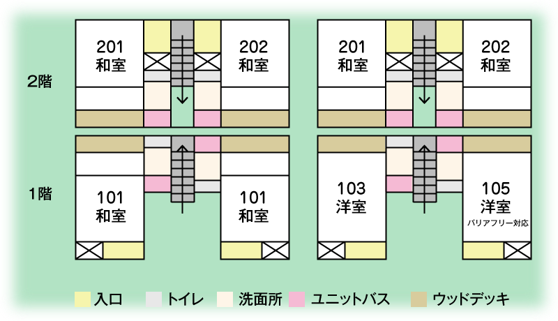 あさぎり部屋割り